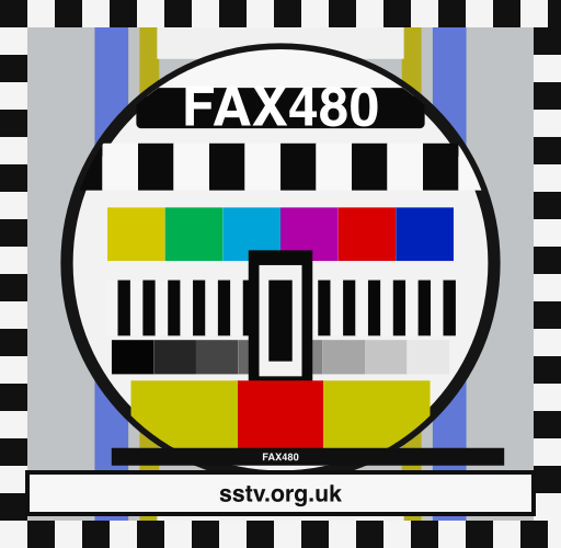 FAX480 SSTV BBC-style colour test card