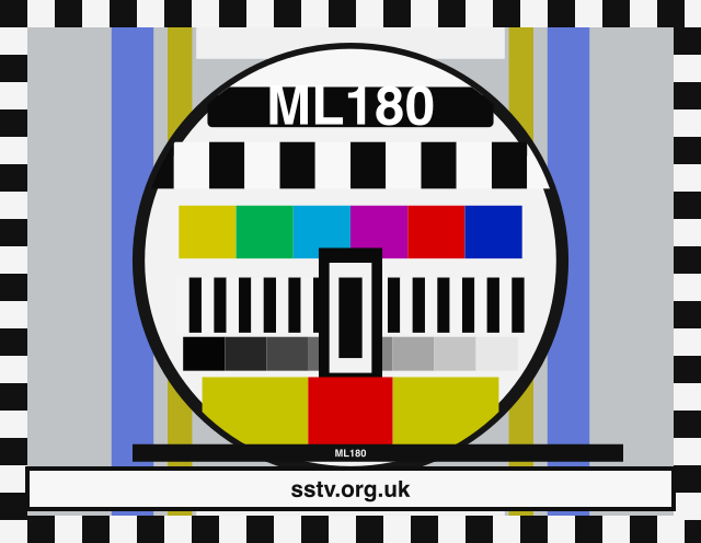 ML180 SSTV BBC-style colour test card