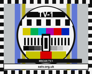 TV-1 SSTV BBC-style colour test card