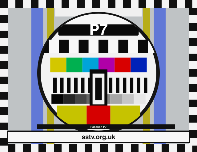 P7 SSTV BBC-style colour test card