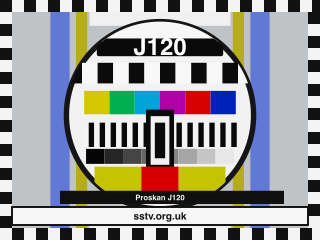 J120 SSTV BBC-style colour test card