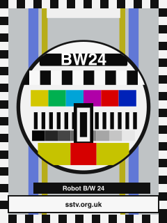 BW24 SSTV BBC-style colour test card
