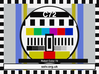 C72 SSTV BBC-style colour test card